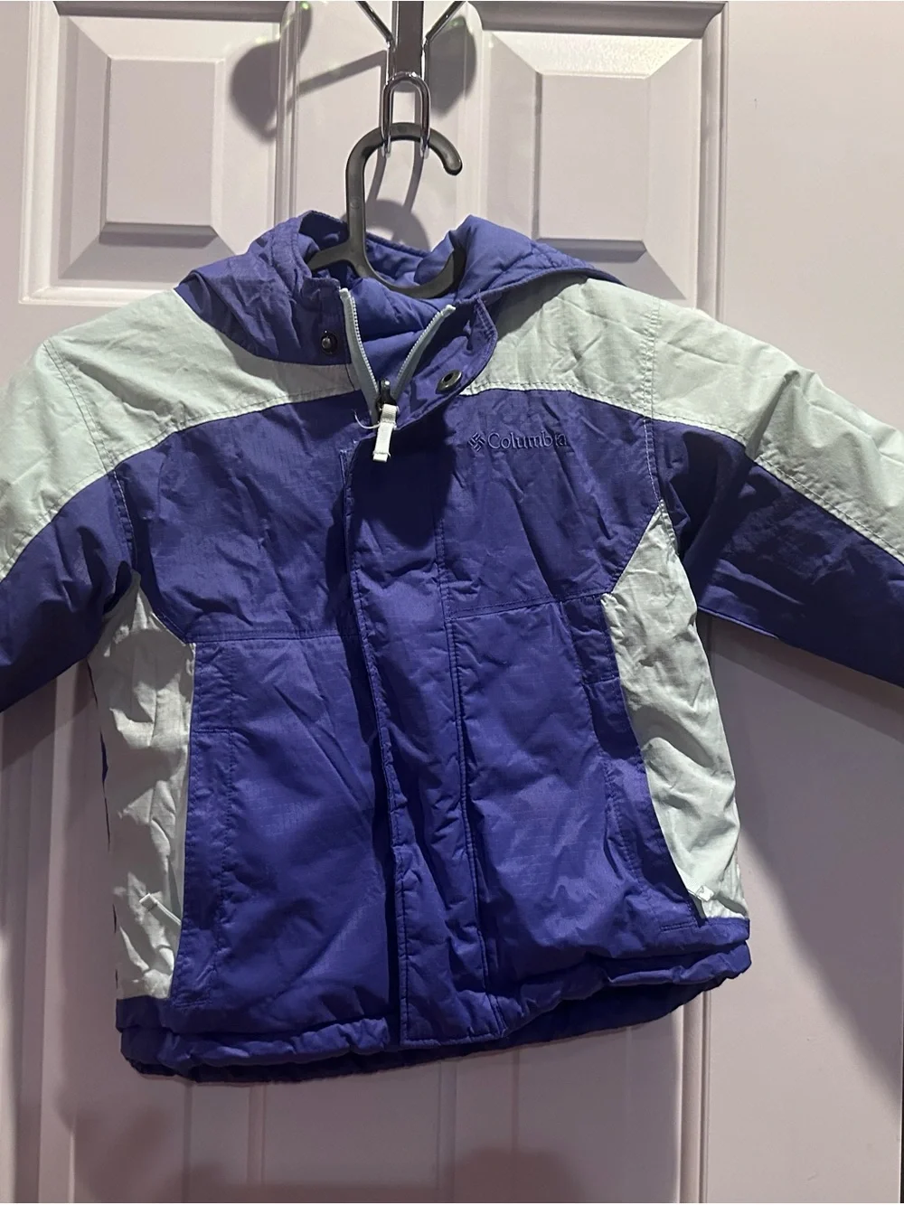 Columbia Girls' reversible Puffer Jacket in Purple - 3T toddler